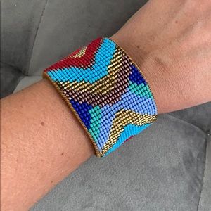 Nonday beaded cuff bracelet